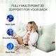 preview thumbnail 29 of 58, WOWMAX Large Bed Headboard Pillow Back Support Reading Wedge Cushion