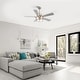 preview thumbnail 59 of 77, 42"/52" Modern Farmhouse Ceiling Fan, Remote Control, Quiet Reversible DC Motor, Timer, Black and Walnut Finish