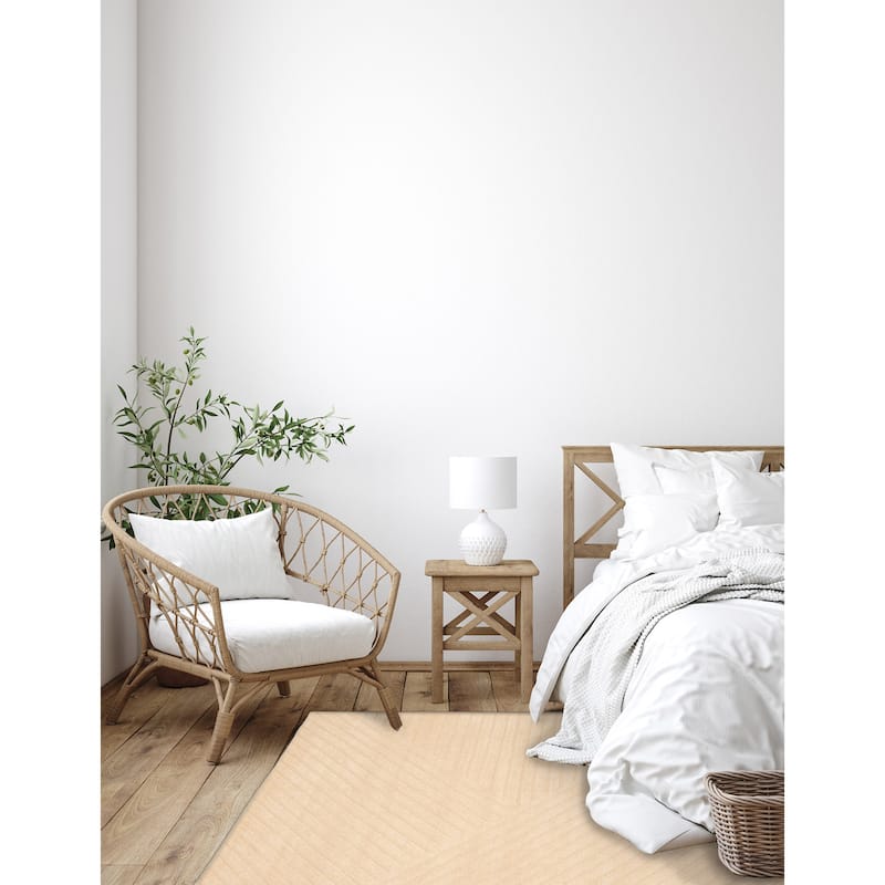 Kashkuli Gabbeh Beige Rug 5'3" x 7'3" - 5'3 x 7'3