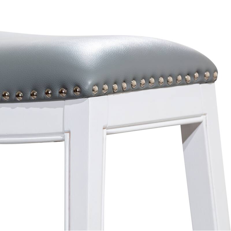 30" Bar Height Saddle Stool