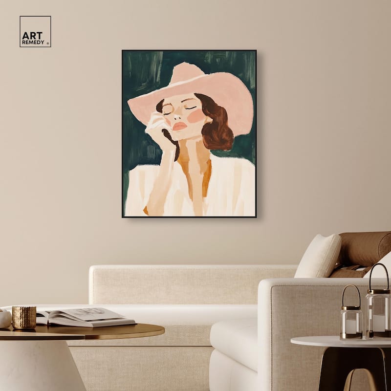 Sun Hat Canvas by Art Remedy