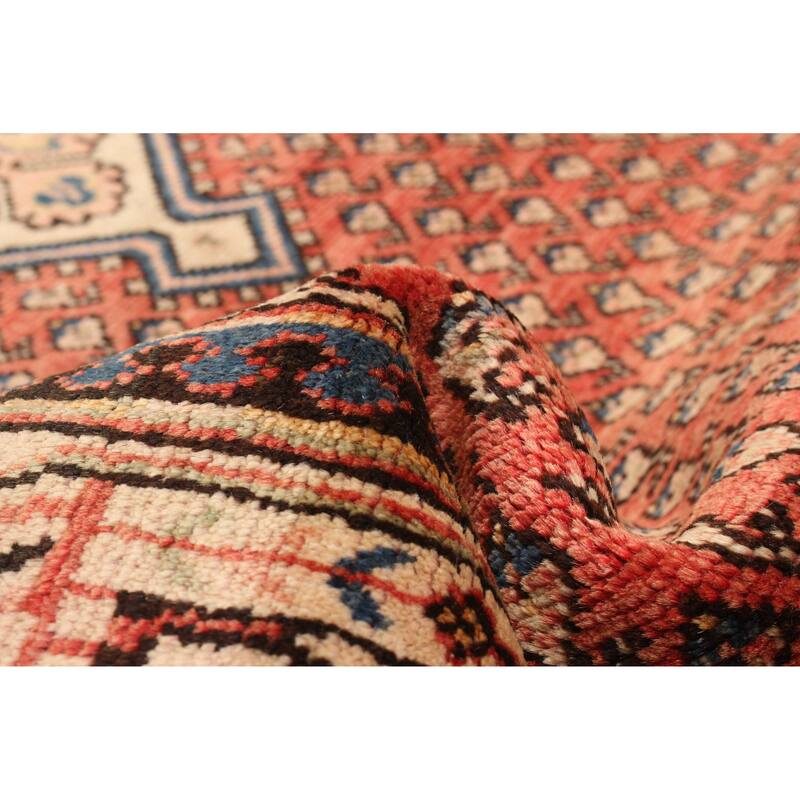 ECARPETGALLERY Hand-knotted Andelz Red Wool Rug - 3'4 x 10'1