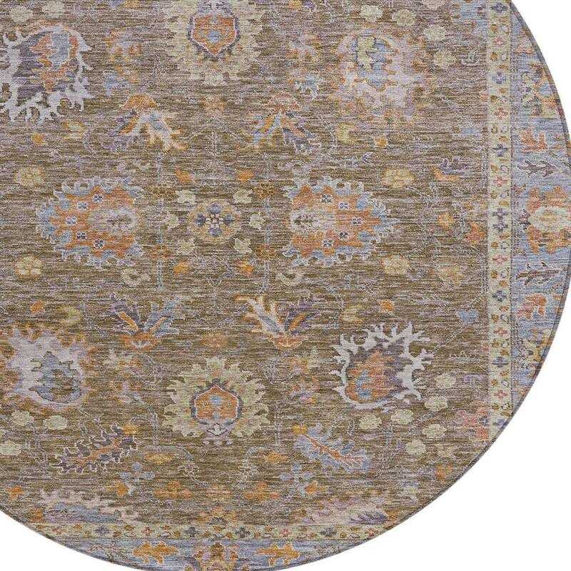 HomeRoots Floral Traditional Rectangle Outdoor Rug