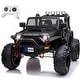 preview thumbnail 12 of 20, Kids Electric Ride-On Car with MP3, Remote Control, and Spring Suspension Black