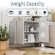 preview thumbnail 13 of 56, Clihome 2-Door Storage Media Accent Buffet Sideboard