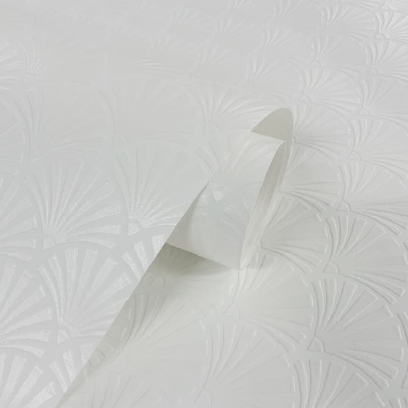 Erismann Deco Scallop Paintable Wallpaper - 20.9 in. W x 33 ft. L