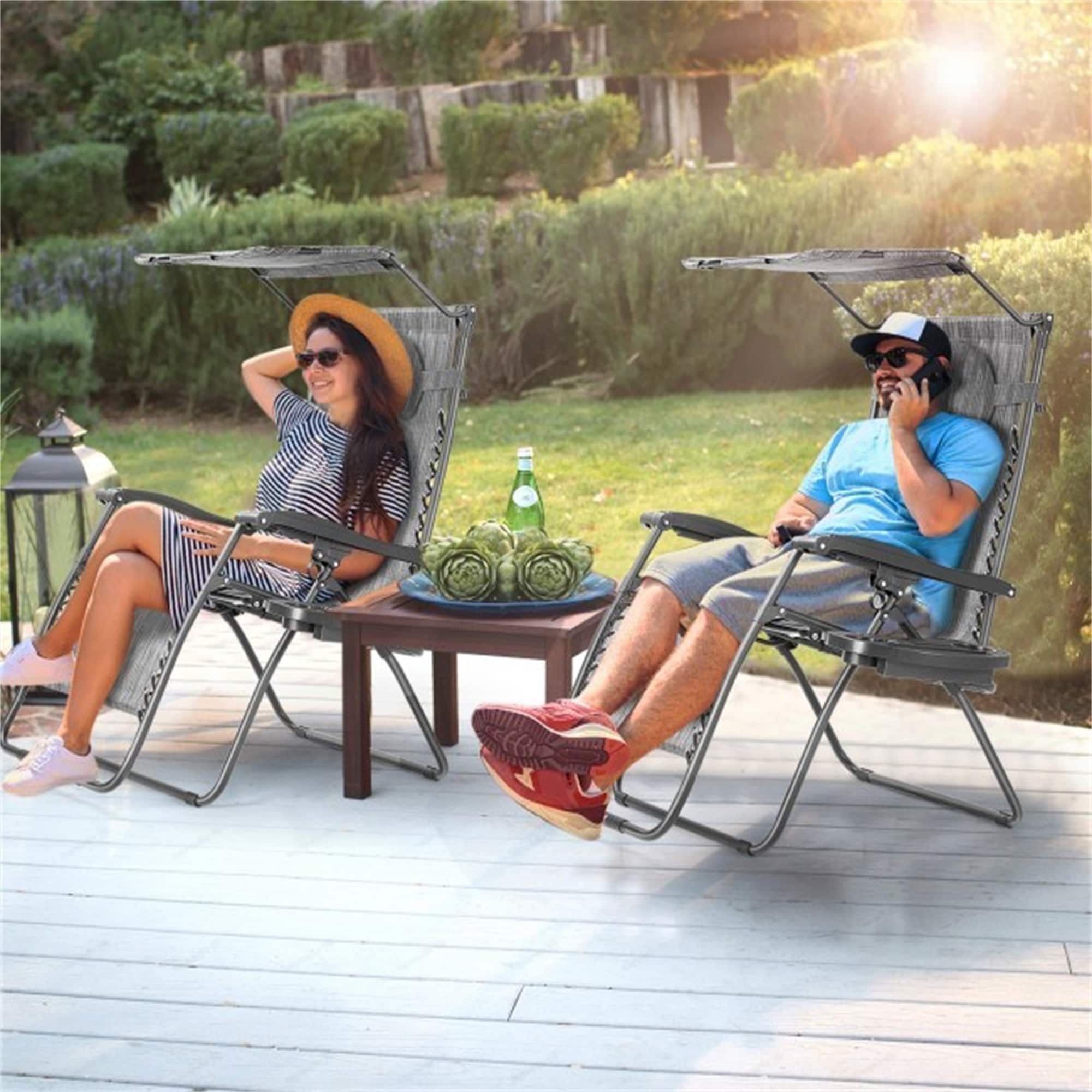 Beach chairs with on sale canopy near me