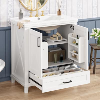 30-inch Bathroom Vanity with Single Sink