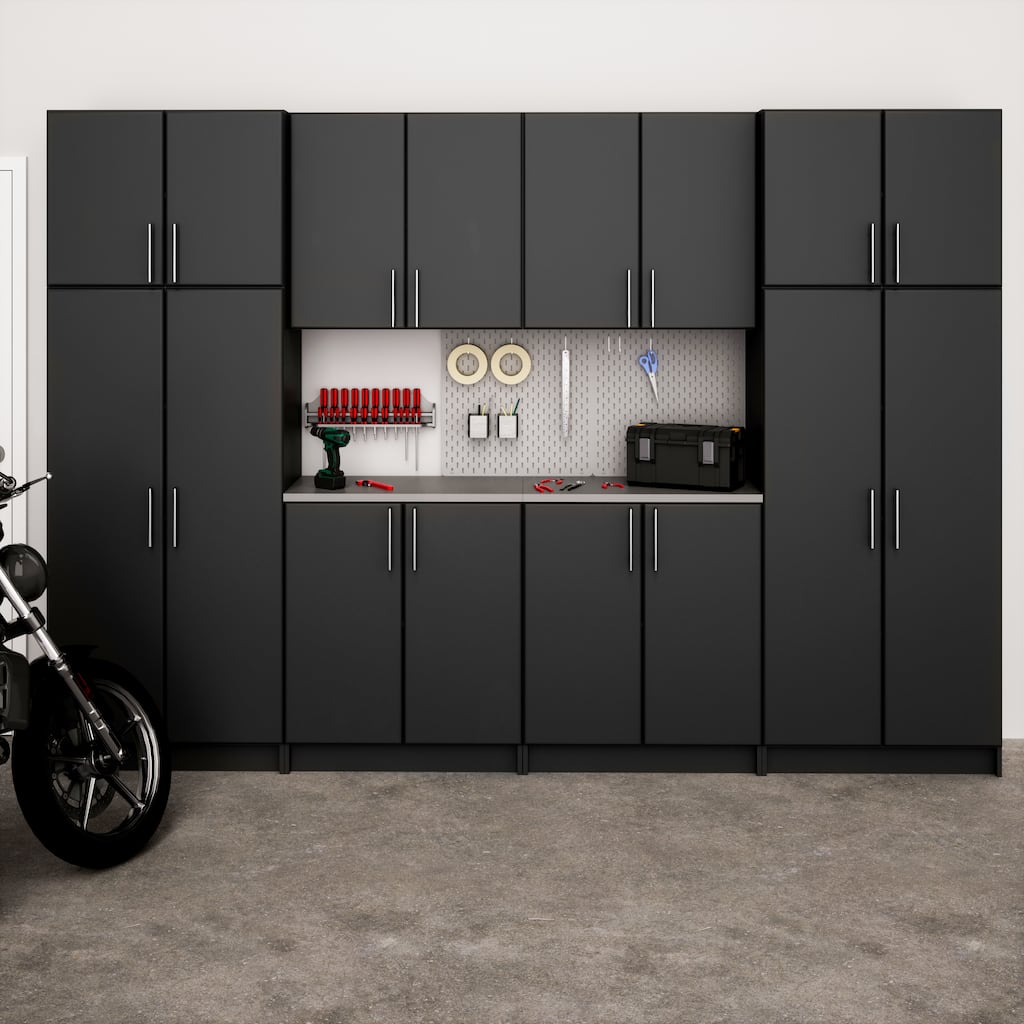 Prepac Elite Storage Cabinet Set G - 8 pc - 128 in. W x 89 in. H x 16 in. L
