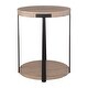 preview thumbnail 2 of 3, Uttermost Palisade Natural Round Side Table
