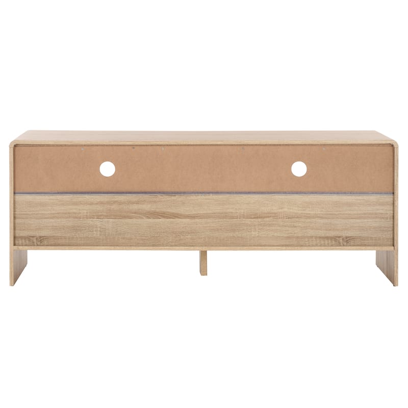 SAFAVIEH Arsenio 2-Drawer 2-Shelf Entertainment Media Stand for TVs up to 65" - 61"W x 16"D x 24"H