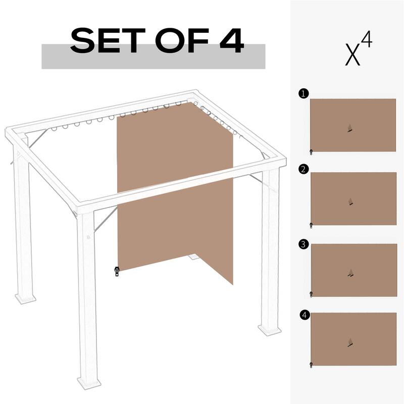 Universal Gazebo Sidewall Set with Panels