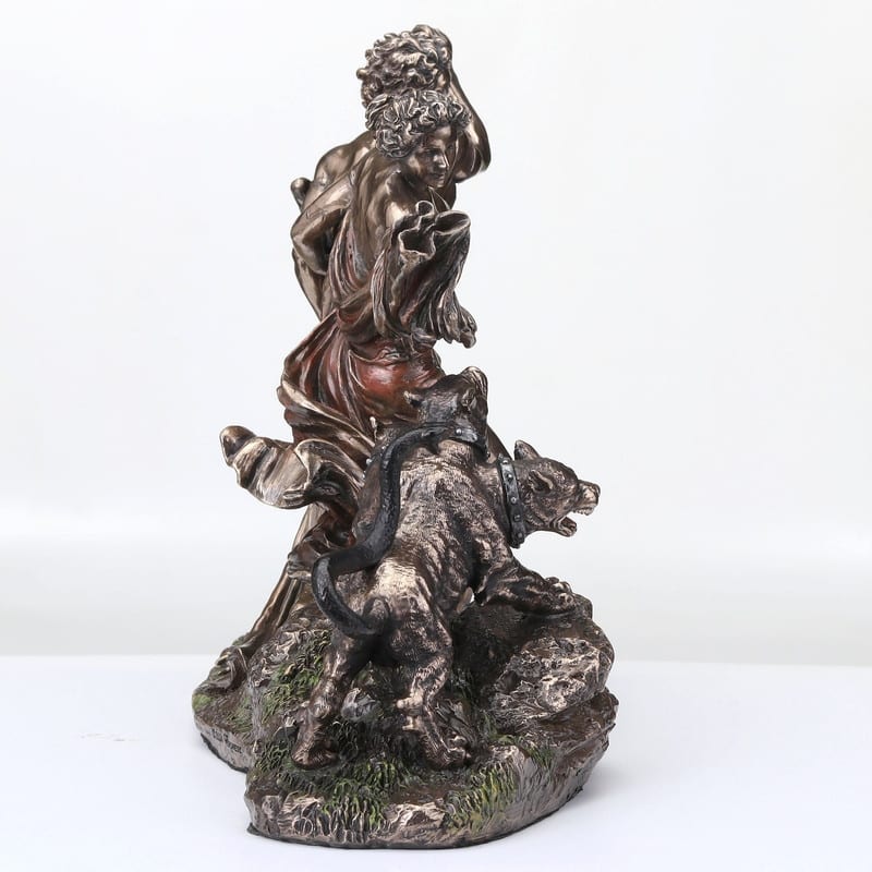 9.25 inches Width Cold Cast Bronze Orpheus and Eurydice Fleeing the Underworld Bronze Finish Figurine