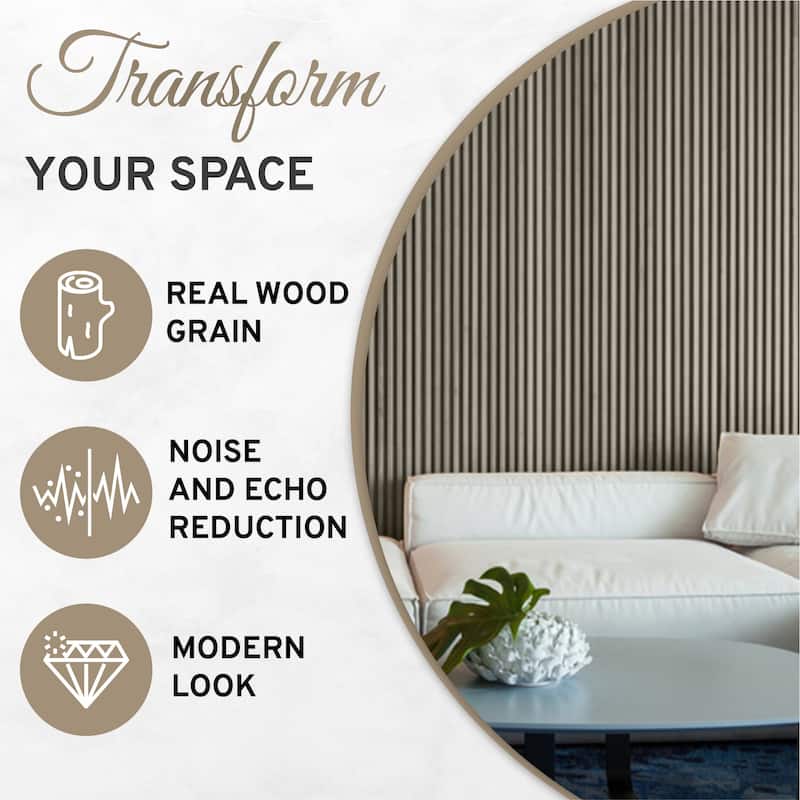 2 Pack Acoustic Wood Wall Panels