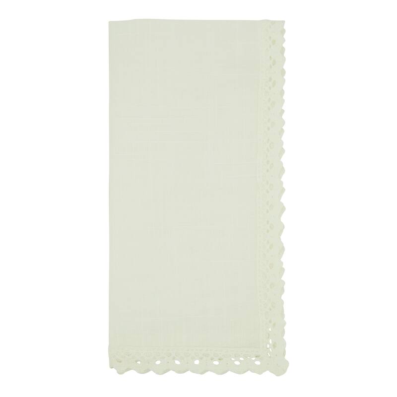 Lace Border Design Table Napkins (Set of 4)