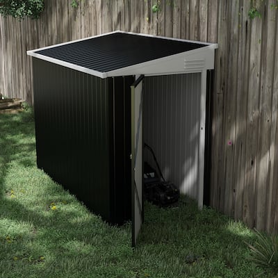 QQ 4' x 8' Metal Outdoor Storage Shed