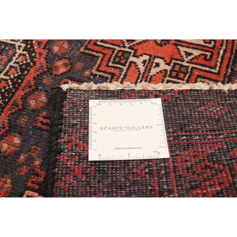 ECARPETGALLERY Hand-knotted Baluch Dark Navy Wool Rug - 3'6 x 7'6