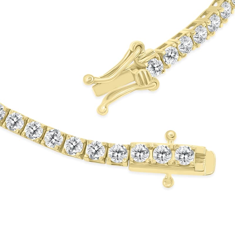 Marquee 5 Carat TW Diamond Tennis Bracelet in 14K Yellow Gold