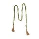 preview thumbnail 12 of 17, Glass Handmade Round Long Beaded Garland with Tassel with Knotted Brown Jute