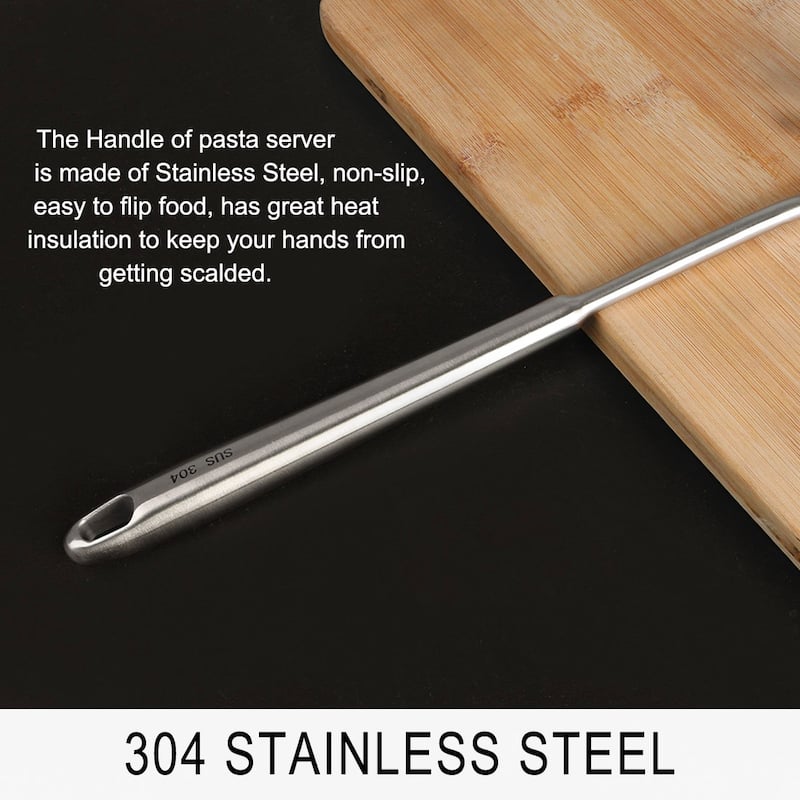 14" Cooking Stainless Steel Soup Spoon Ladle Kitchen Serving Utensil - 14" x 3.7"(L*W)