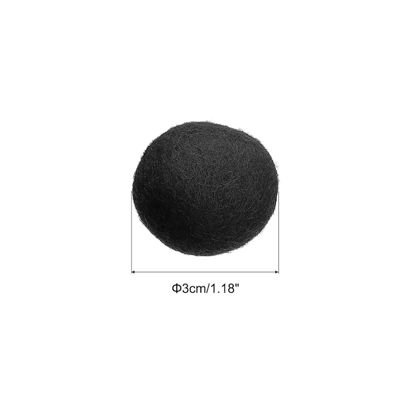 Wool Felt Balls Beads Woolen Fabric 3cm 30mm for Home Crafts 5Pcs