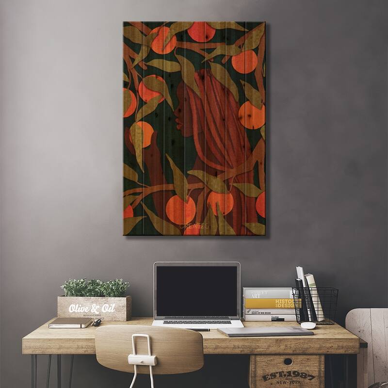 Fruitful Woman 'Deep' Print On Wood by Taku Creates - Multi-Color