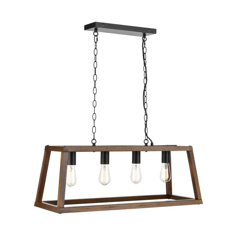 Light Society Bristol Wood Pendant Lamp