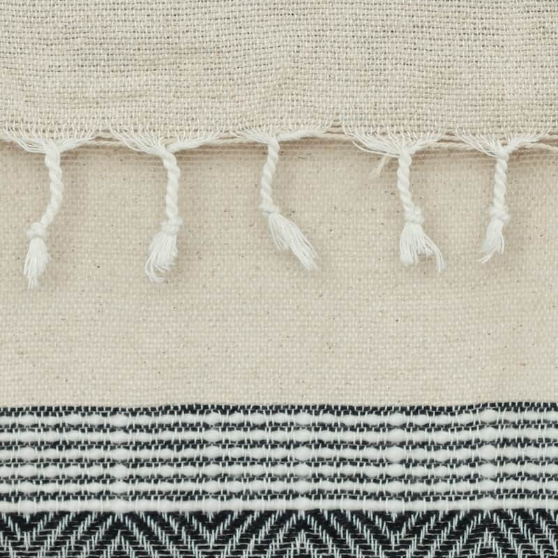 Rizzy Home Chevron Stripe Hand Loomed Cotton Throw