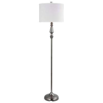 Black Nickel 1-light Floor Lamp - Overstock - 32208868