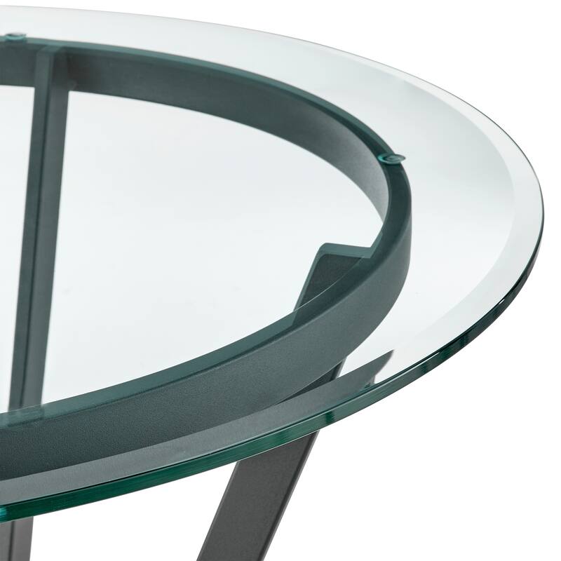 Naomi and Chelsea Counter Height Dining Set in Grey Faux Leather