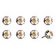 preview thumbnail 29 of 65, Knob-It Vintage Handpainted Ceramic Knobs (8-Pack) White/Black Dotted/Gold
