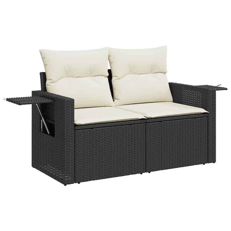 vidaXL Garden Sofa Set PE rattan Large UV-resistant materials