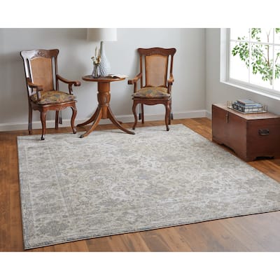Grand Bazaar Neoma Machine Made Bordered Traditional Area Rug