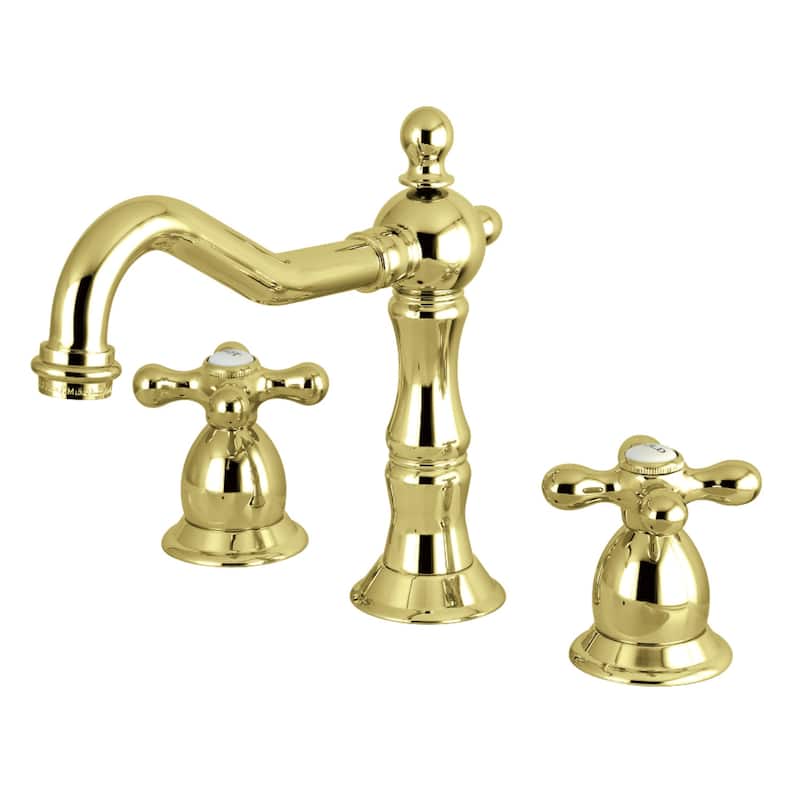 Heritage 8 in. Widespread Bathroom Faucet - Polished Brass