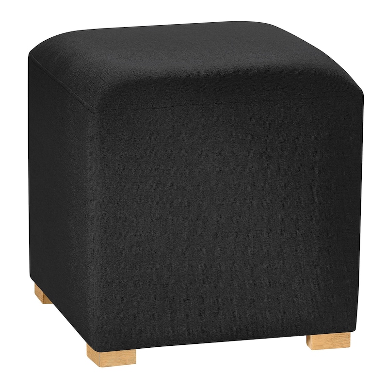 Lamar Upholstered Ottoman, Midnight