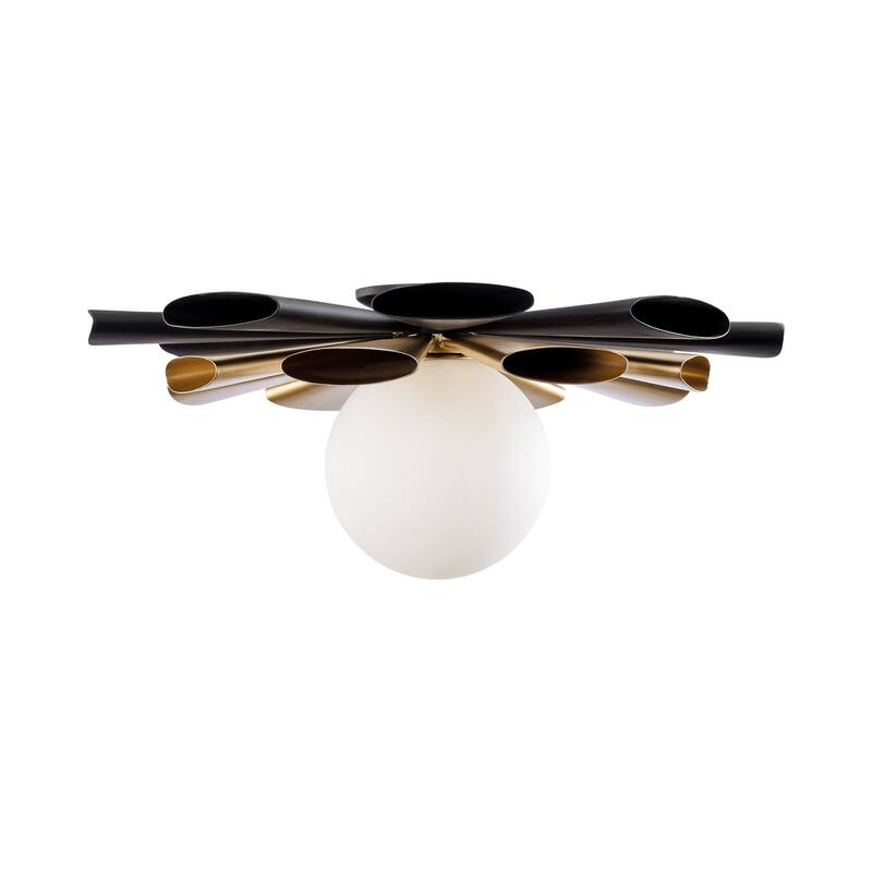 Daphne 1-Light Convertible Flush Ceiling Light/Wall Sconce