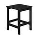 preview thumbnail 31 of 55, Laguna Outdoor Patio Square Side Table / End Table Black