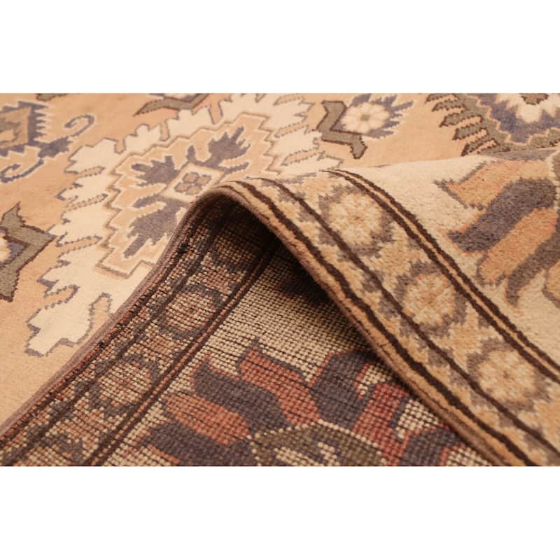 ECARPETGALLERY Hand-knotted Finest Kargahi Copper Wool Rug - 6'10 x 9'5