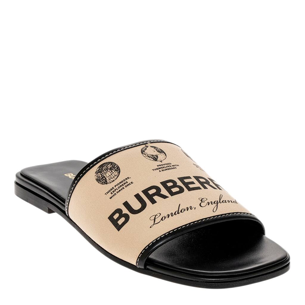 Burberry Label Print Slides