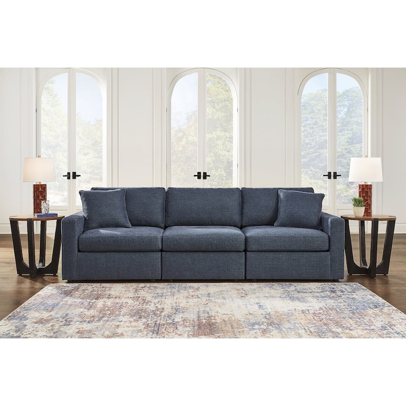 Signature Design by Ashley Modmax 3-Piece Sofa - 108" W x 37" D x 36" H - Blue
