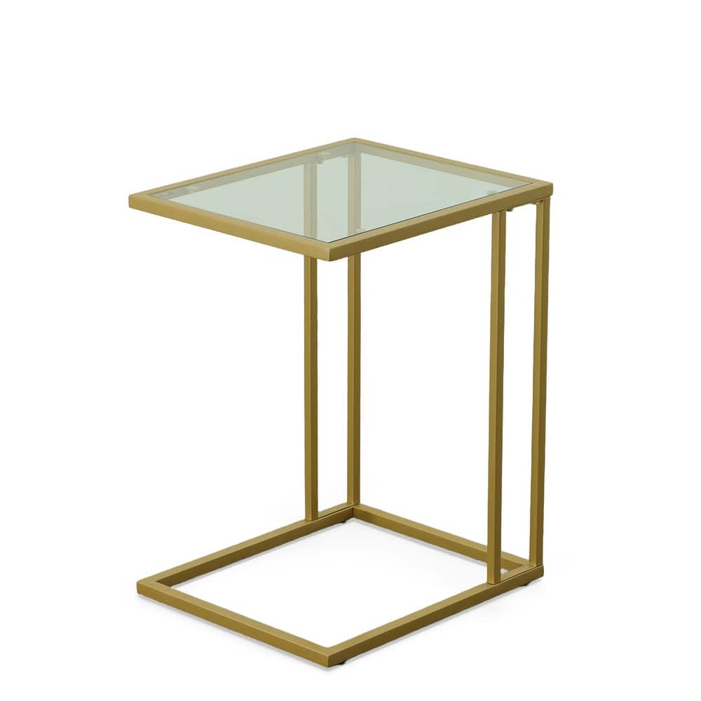 Gideon Glass Top C Table