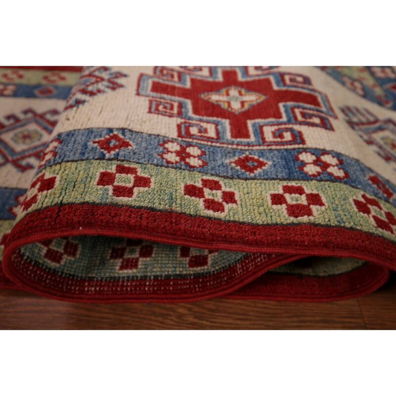 Red Kazak Oriental Area Rug Handmade Wool Carpet - 8'3" x 11'7"