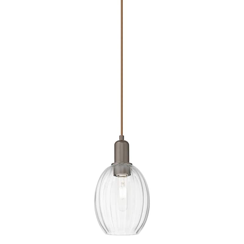 Innovations Lighting 716-1P-12-6 Preston Pendant Preston 6" Wide Mini - Oil Rubbed Bronze / Clear