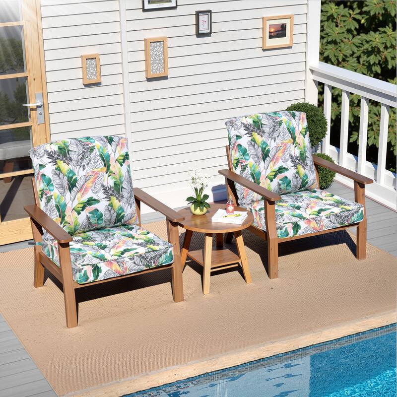 21 W x 22 D in. Deep Seat Outdoor Cushion Set by Crestlive Products