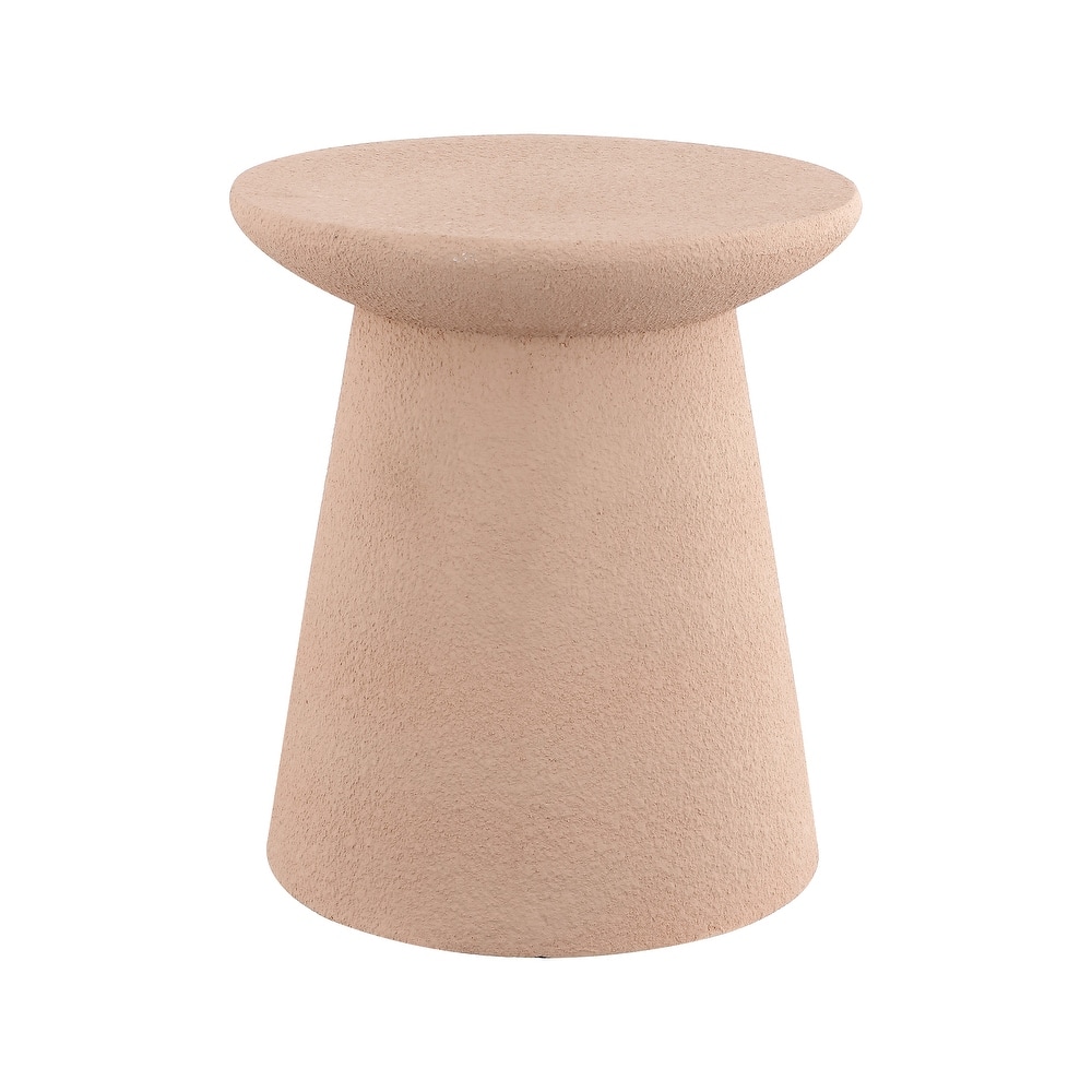 Brady 18" Minimalist Modern Drum Accent Table Pedestal, by JONATHAN Y