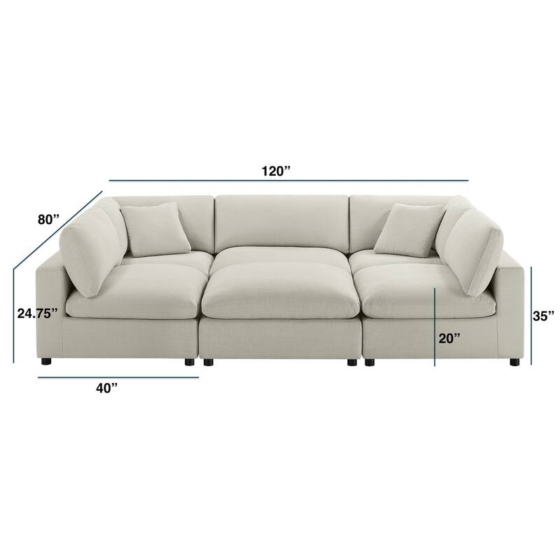 Cambrai Modular 6-Piece Nest Sectional by Greyson Living