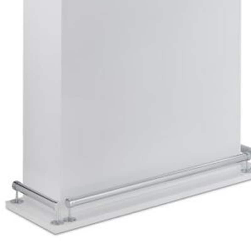 Modish Bar Table, White High Gloss