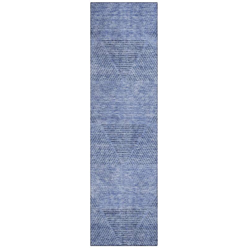 Machine Washable Indoor/ Outdoor Chantille Contemporary Prism Rug