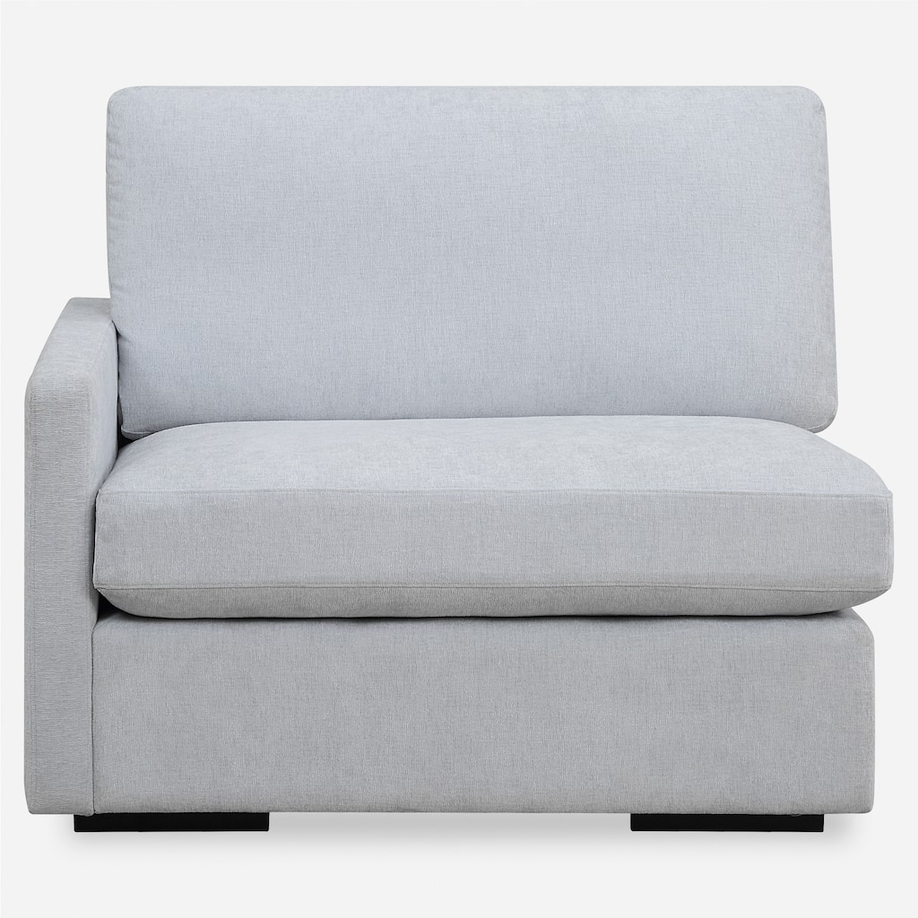Uttermost Refuge Cloud Blue Left Arm Facing Sofa - 30"Hx 43.25"Wx 37.5 "D