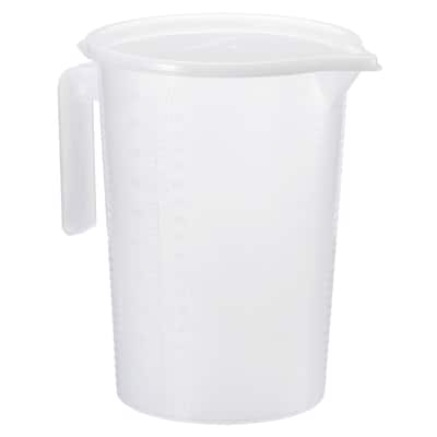 Graduated Beaker, 5000ml PP Plastic Cup Double Sided Graduations - Transparent